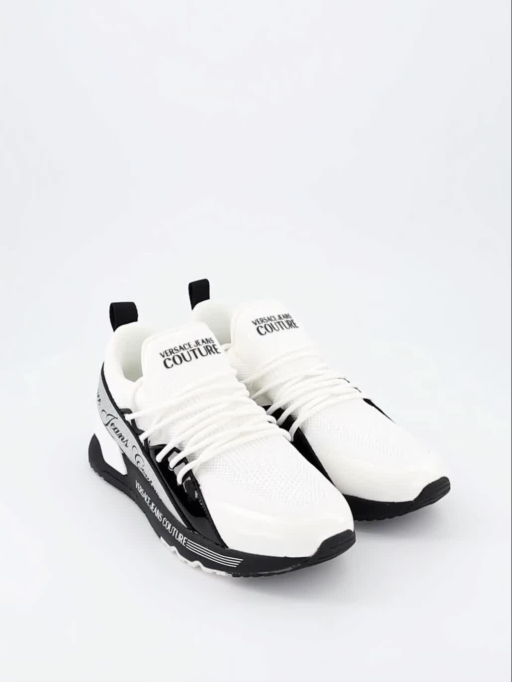 Image thumbnail 7 of 7 of Versace Jeans Couture Logo Mesh Runner Trainers - White