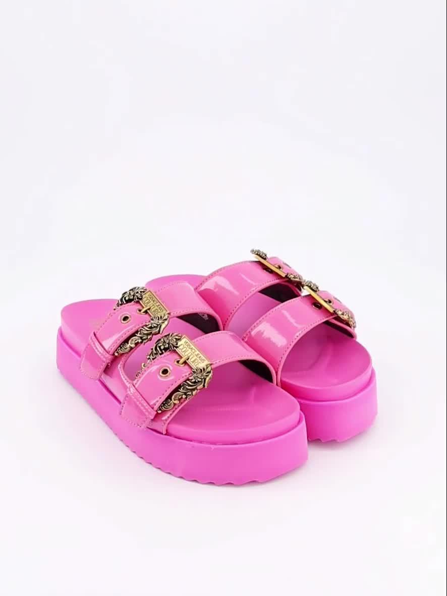 Image thumbnail 7 of 7 of Versace Jeans Couture Double Bucket Platform Sandal - Pink