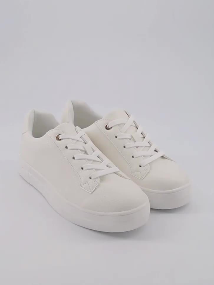 Image thumbnail 7 of 7 of The Very Collection Lace Up Trainer - White