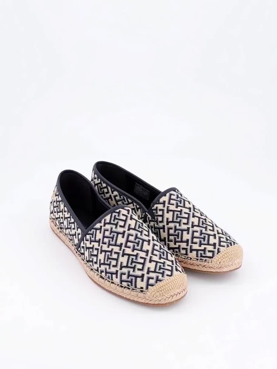 Image thumbnail 7 of 7 of Tommy Hilfiger Th Monogram Jacquard Espadrille - Blue