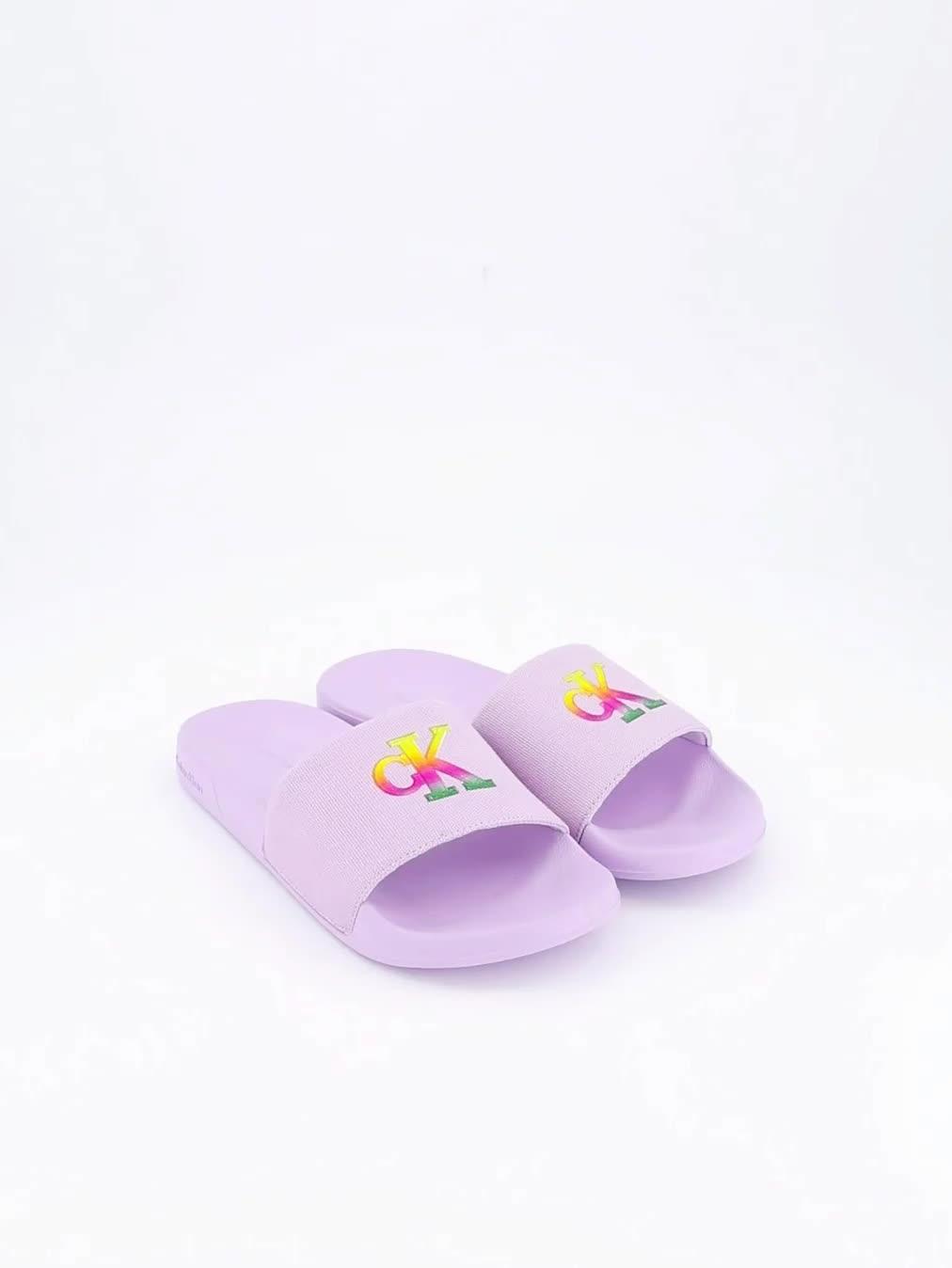 Image thumbnail 7 of 7 of Calvin Klein Essential Pride Sliders - Purple