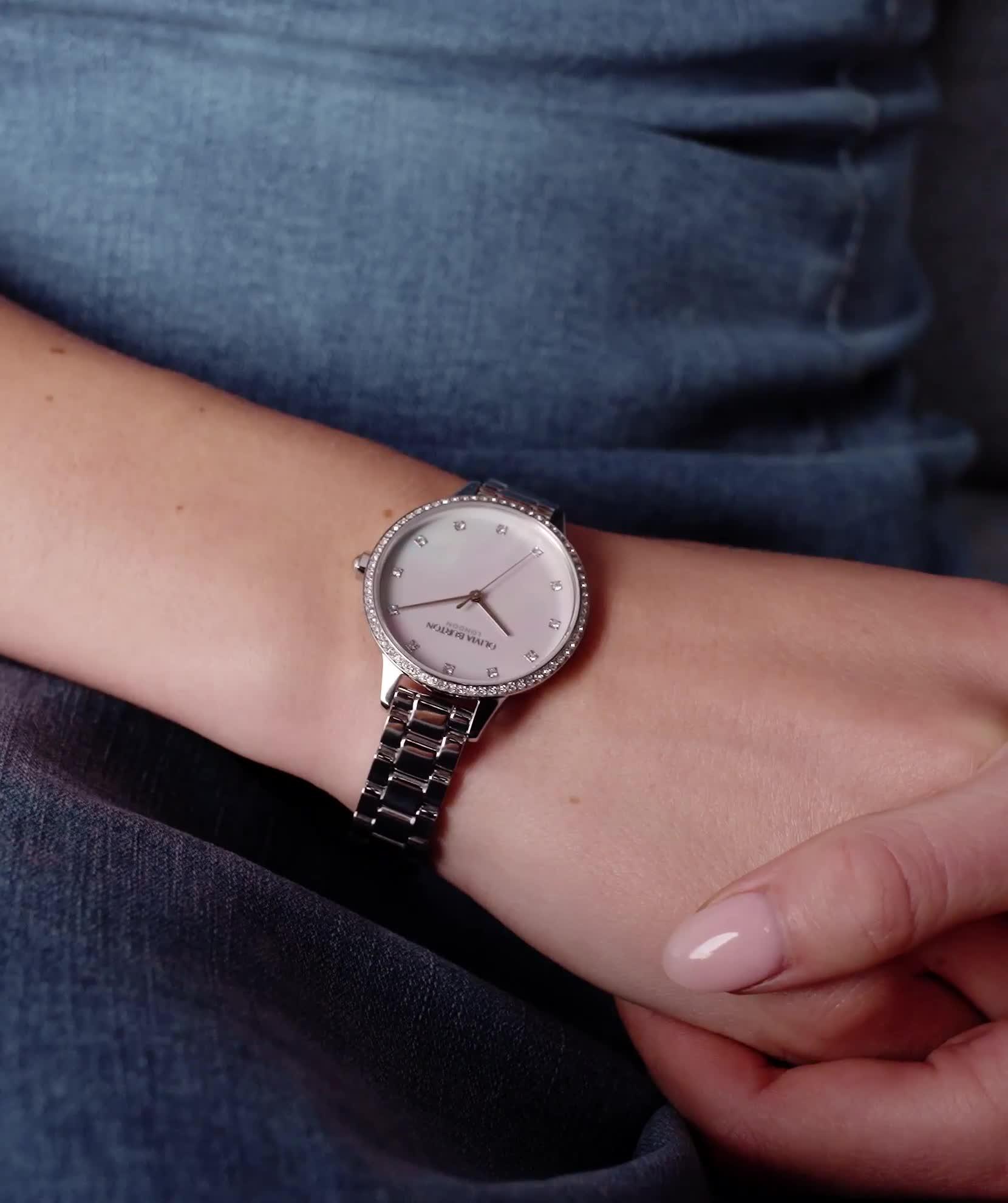Image thumbnail 8 of 8 of Olivia Burton 34mm Captivate Stainless Steel Watch