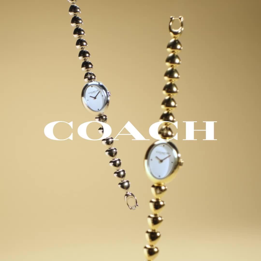 Image thumbnail 7 of 7 of COACH Ladies Sammy Gold Plated Heart Bracelet Watch