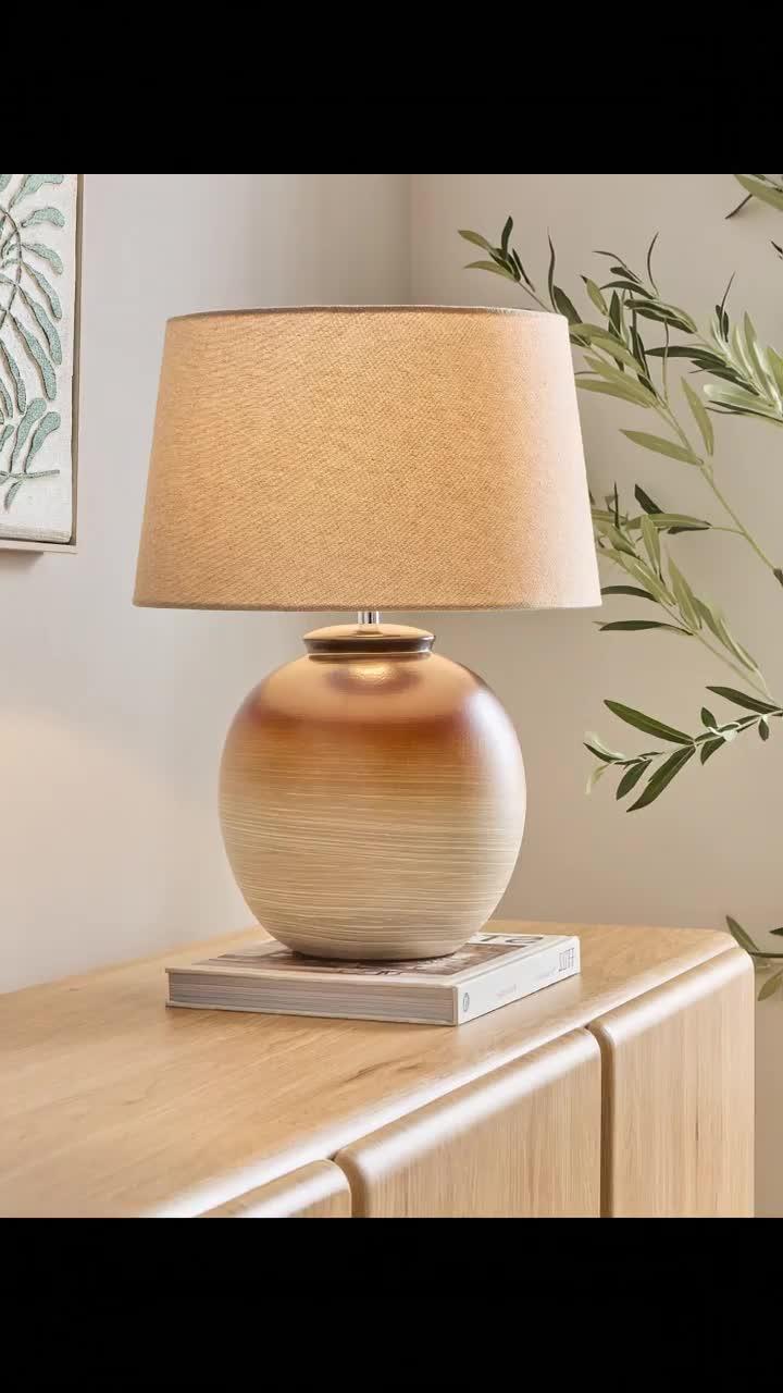 Image thumbnail 7 of 7 of The Very Collection Brown Swirl Table Lamp