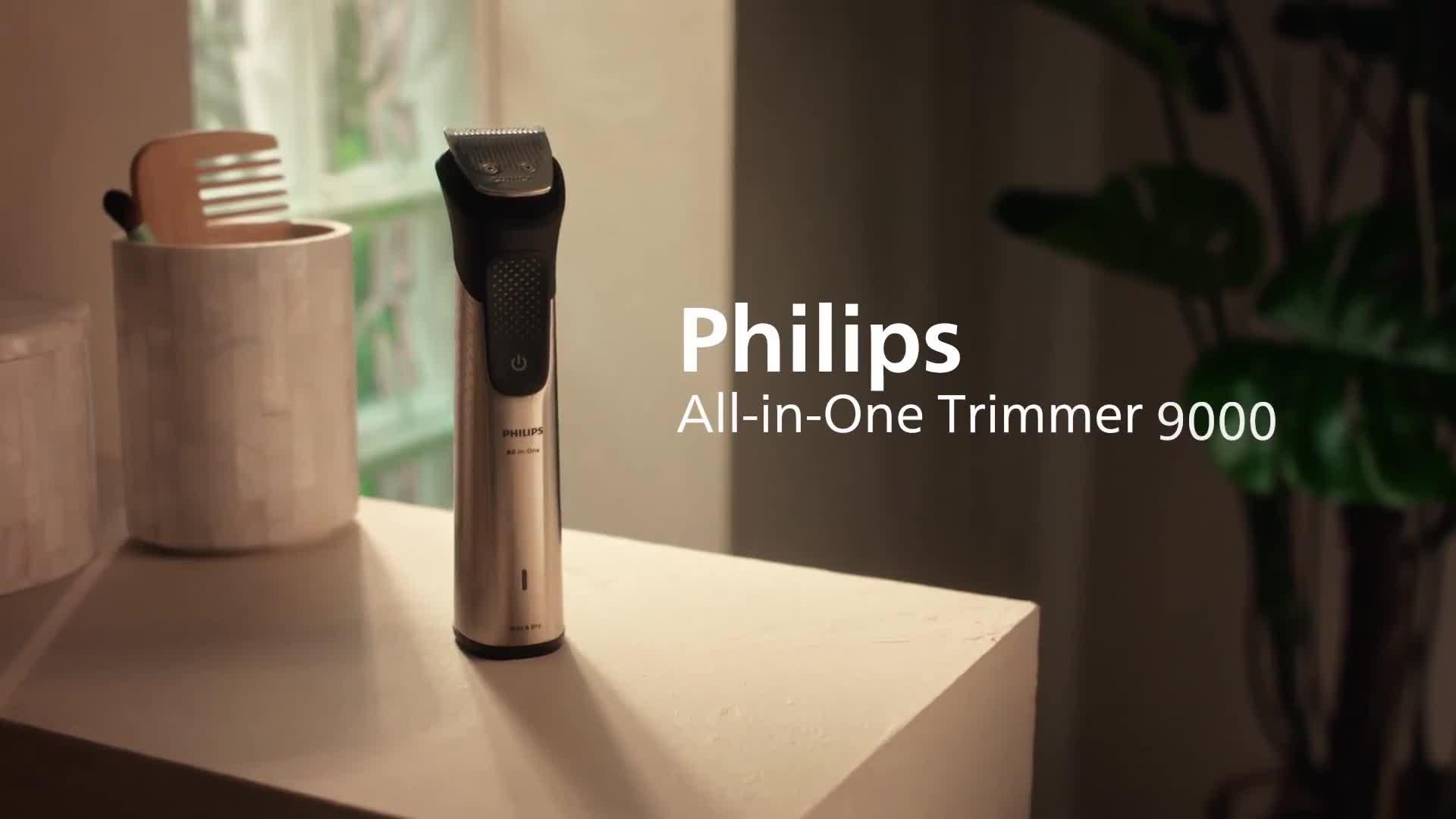 Image thumbnail 8 of 8 of Philips Multigroom 9000 Series All-in-One 20-Piece Beard, Hair &amp; Nose Trimmer, + OneBlade Grooming Set 27 Length Settings (0.2- 20 mm), MG9557/15