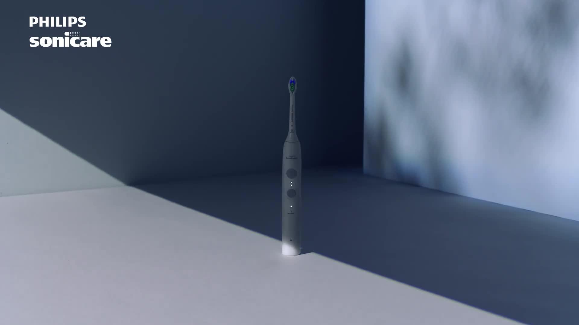Image thumbnail 8 of 8 of Philips Sonicare 4000 Series Sonic Electric Toothbrush White, Pressure Sensor, 4 Brushing Settings, 21-Day Battery, QuadPacer, Rechargeable, HX4042/41