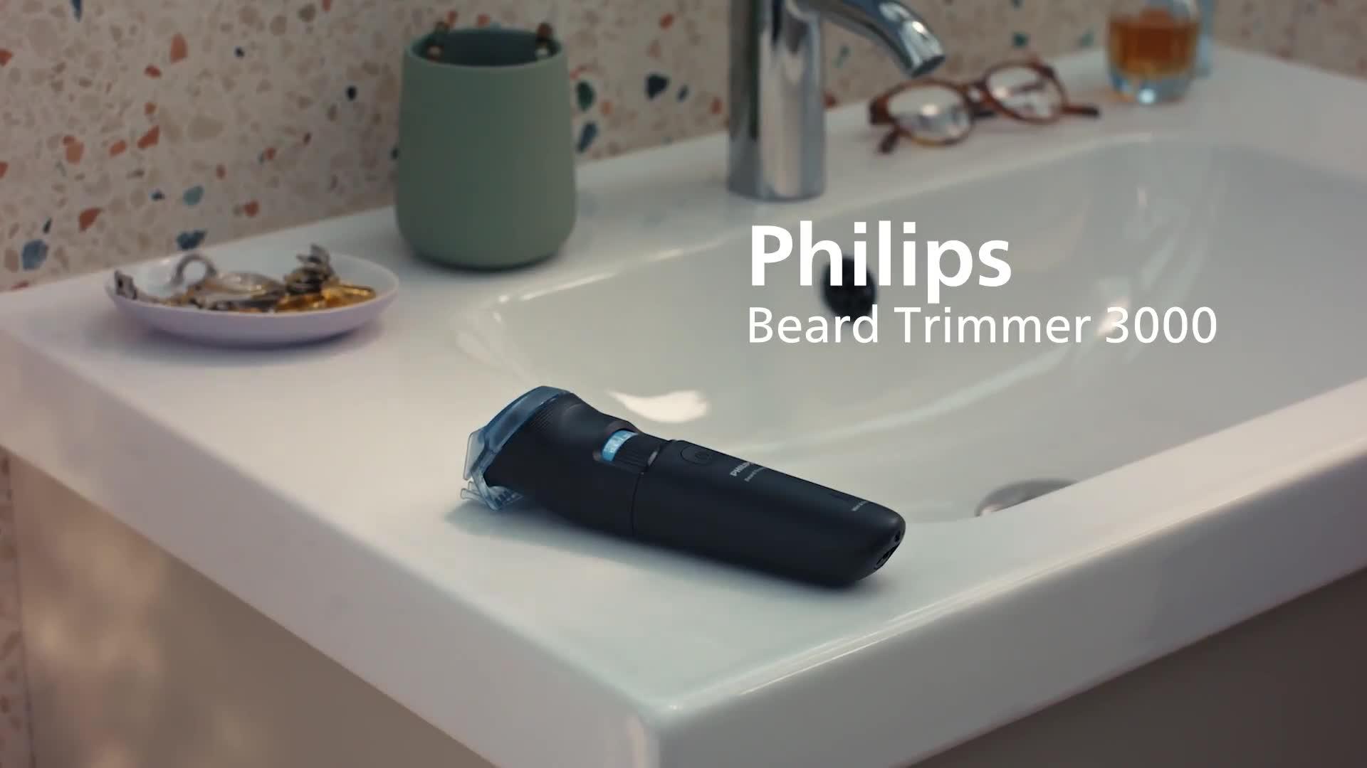 Image thumbnail 8 of 8 of Philips Beard Trimmer 3000 Series - Self-sharpening Metal Blades, 40 Lock-in Settings, Lift&amp;Trim Comb, 100% Waterproof, Battery Indicator, BT3665/15