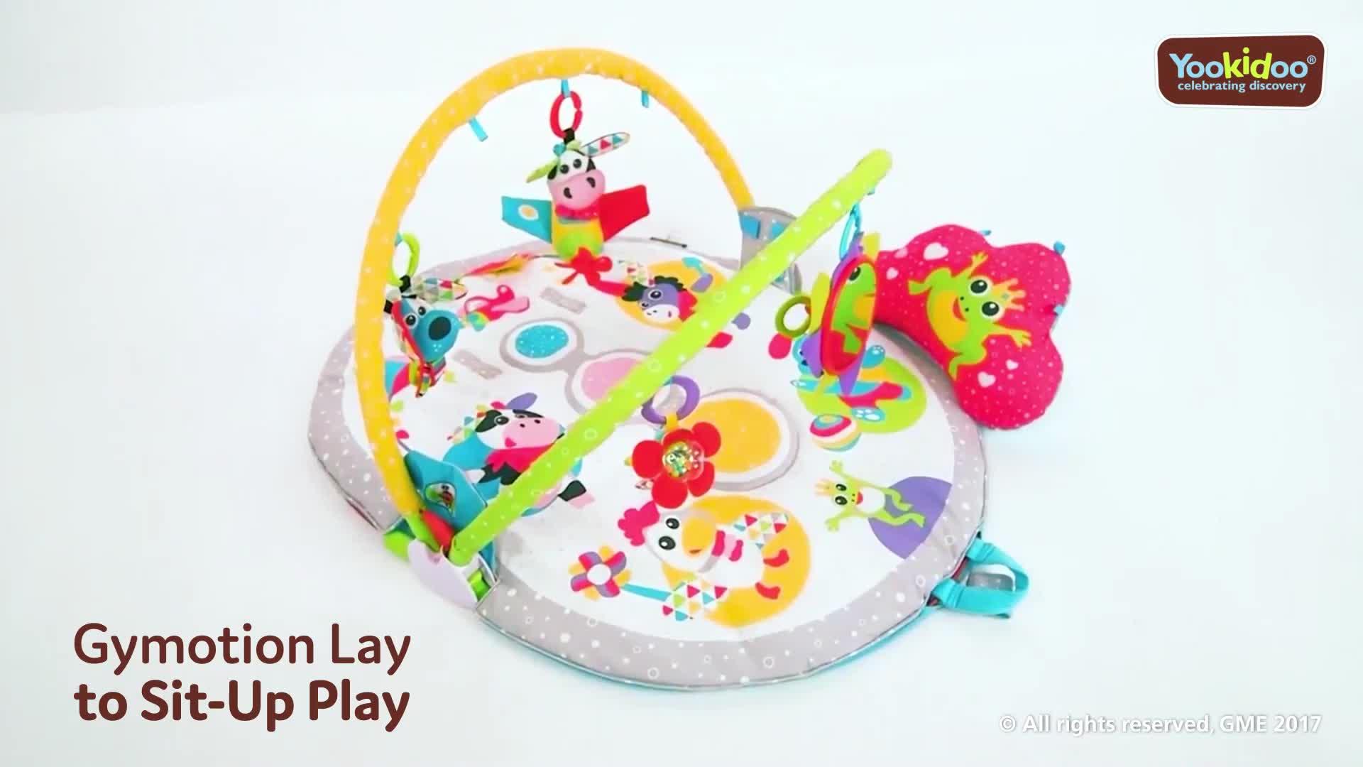 Image thumbnail 6 of 6 of Yookidoo Gymotion Lay to Sit-Up Play - Yellow/Orange