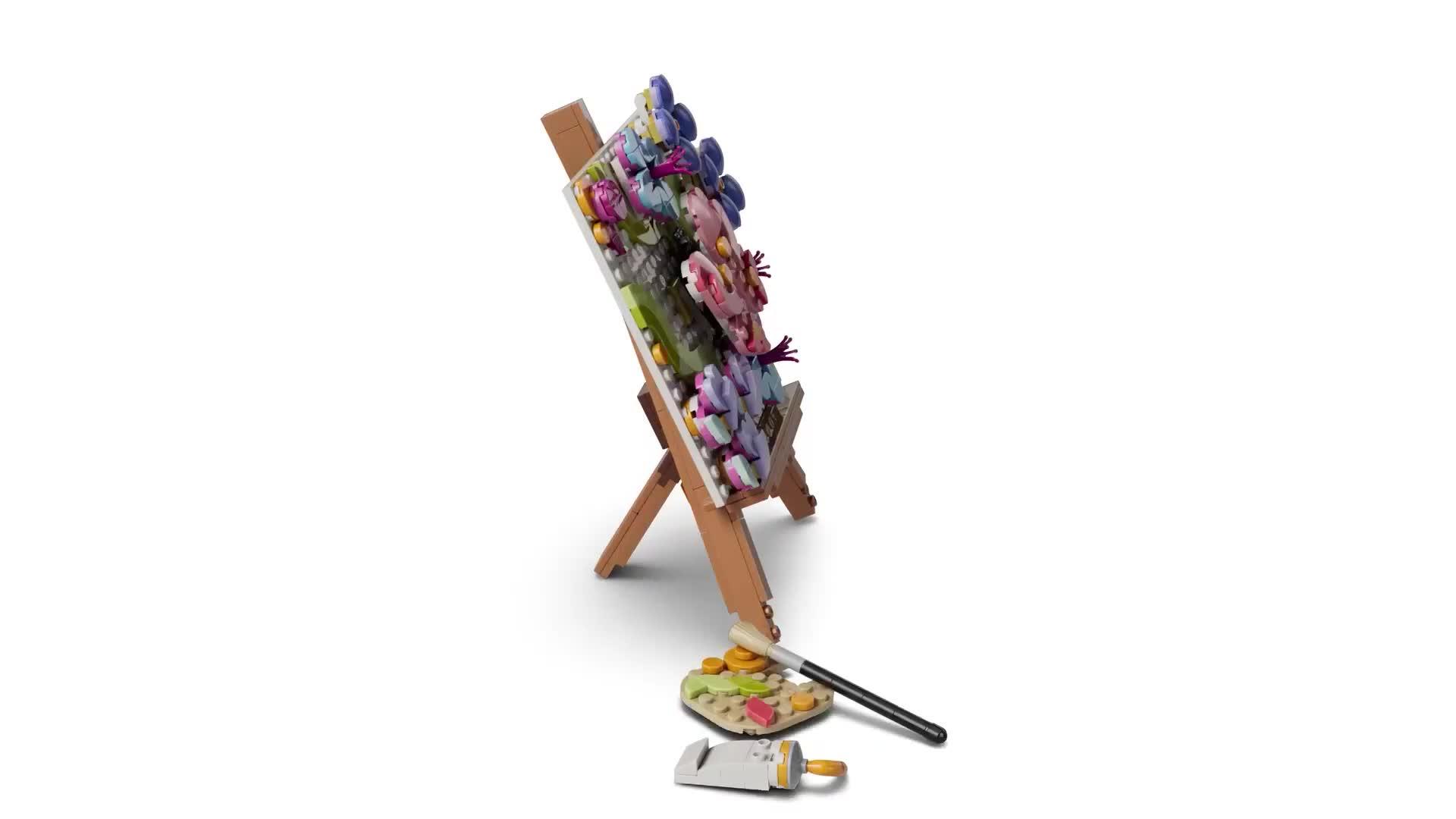Image thumbnail 8 of 8 of LEGO Creator 3 in 1 Floral Art Decor Painting 31390