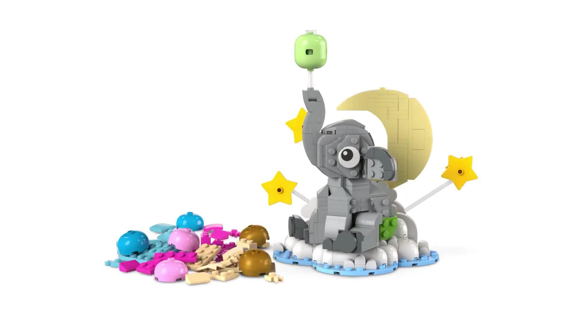 Image thumbnail 8 of 8 of LEGO Baby Elephant in the Sky Set for Adults 40814
