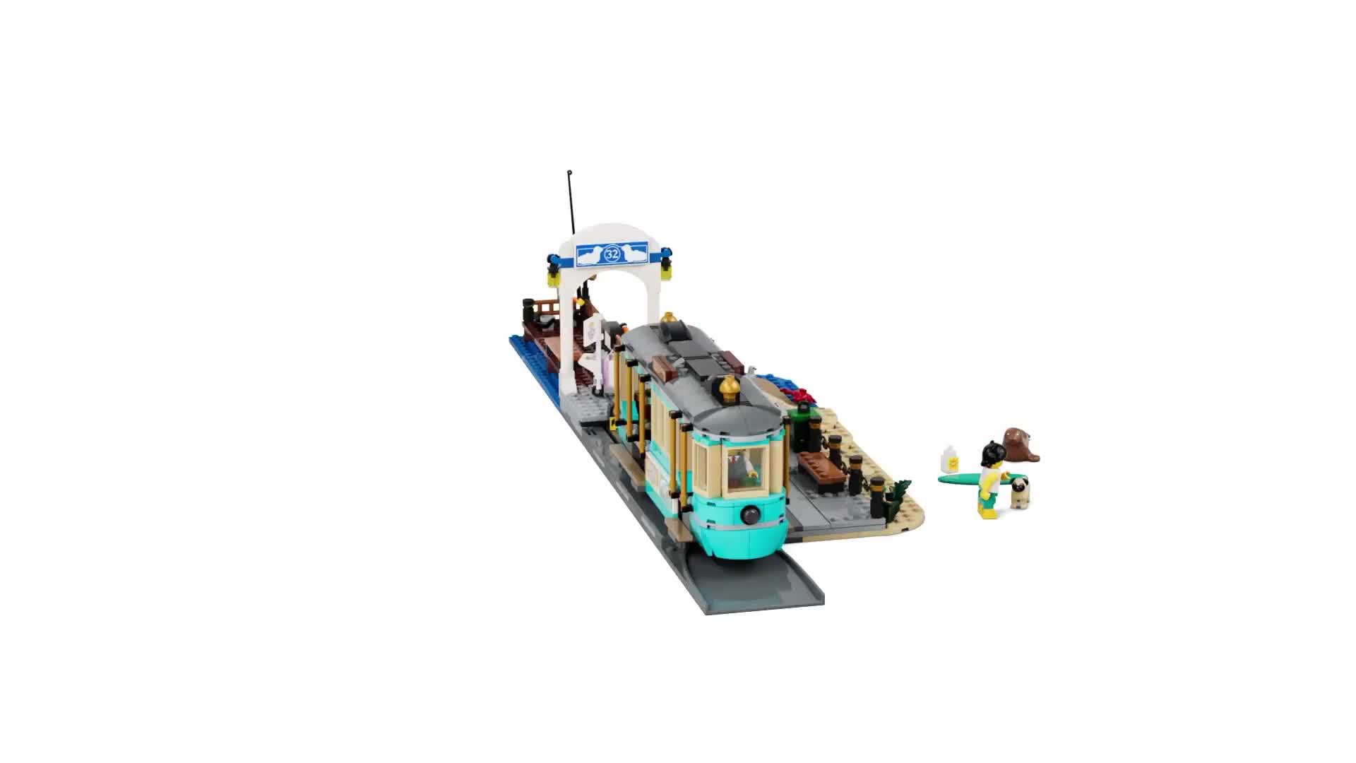 Image thumbnail 8 of 8 of LEGO Classic Beach Tram - Train Toy Set 60506