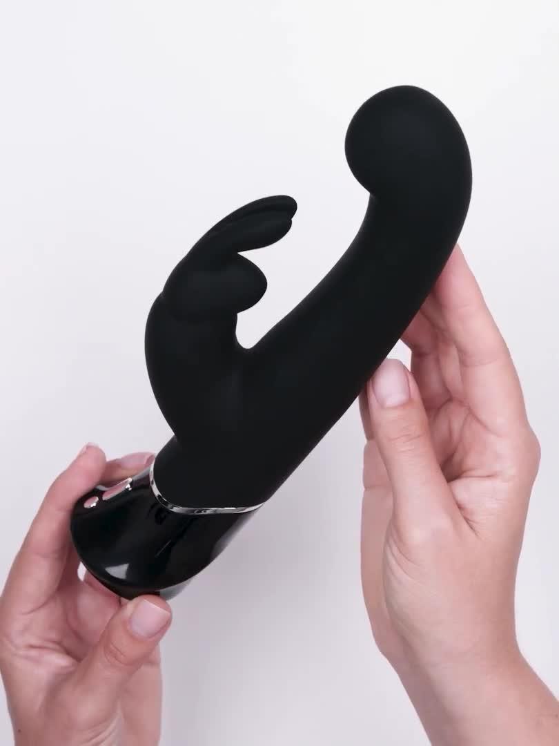 Image thumbnail 8 of 8 of Fifty Shades of Grey Greedy Girl Rechargeable G-Spot Rabbit Vibrator (Black)