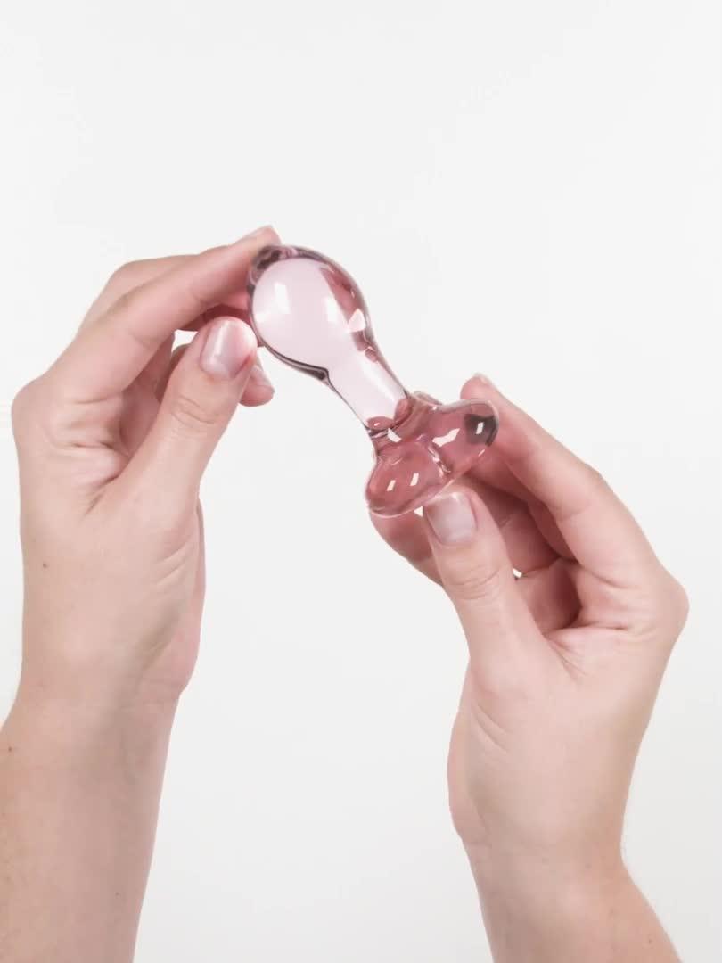 Image thumbnail 7 of 7 of Lovehoney Small Heart Sensual Glass Butt Plug