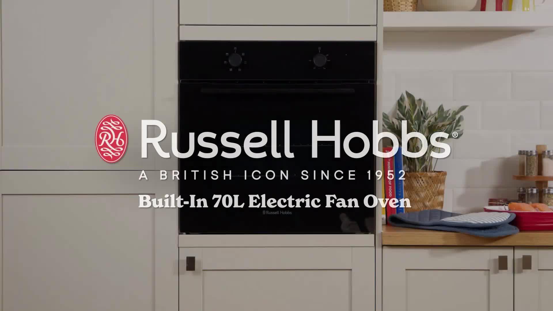 Image thumbnail 8 of 8 of Russell Hobbs RHFEO7010B Built-In 70L Electric Fan Oven in Black