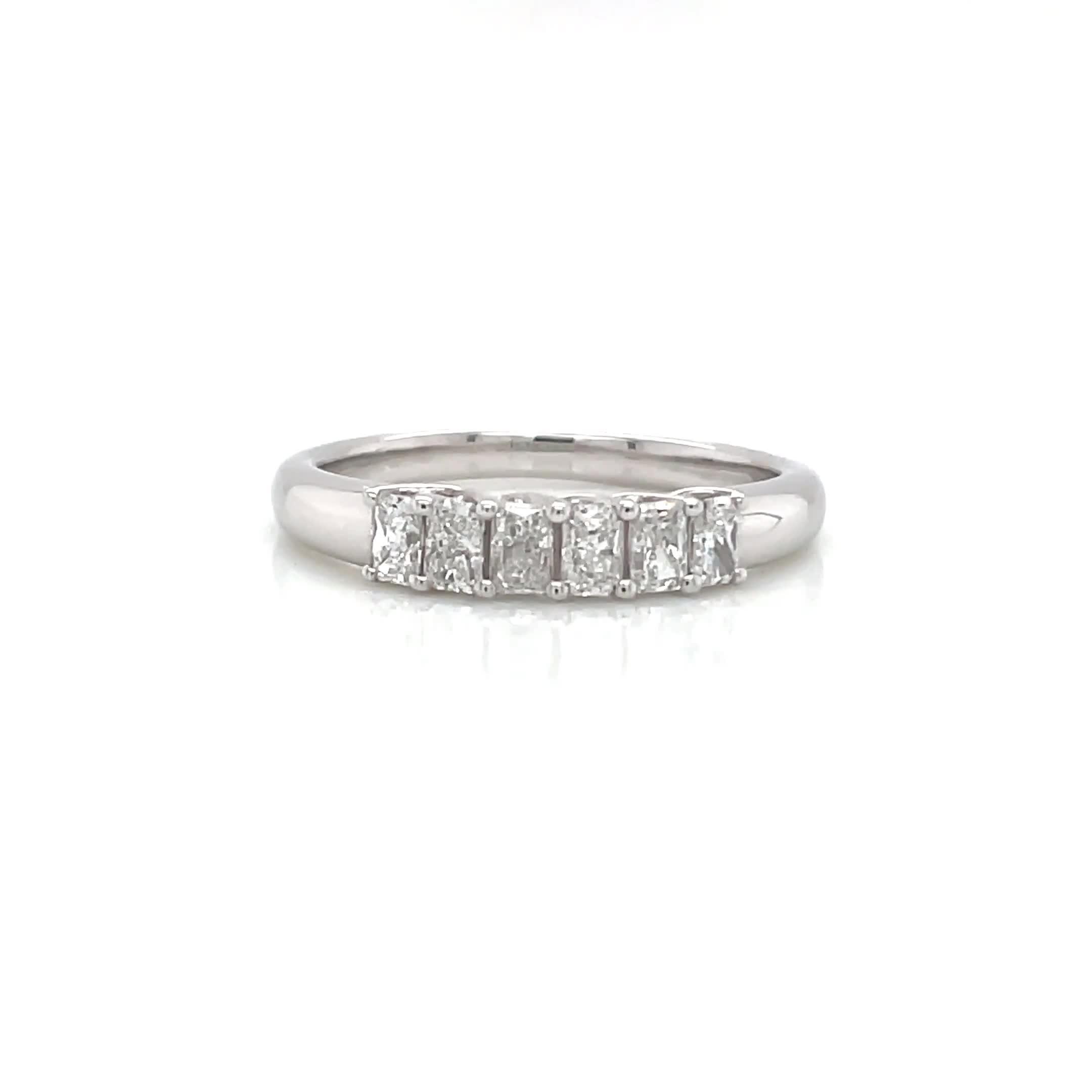 Image thumbnail 7 of 7 of Harriet 14ct White Gold Radiant Eternity 0.50ct Lab Grown Diamond Ring