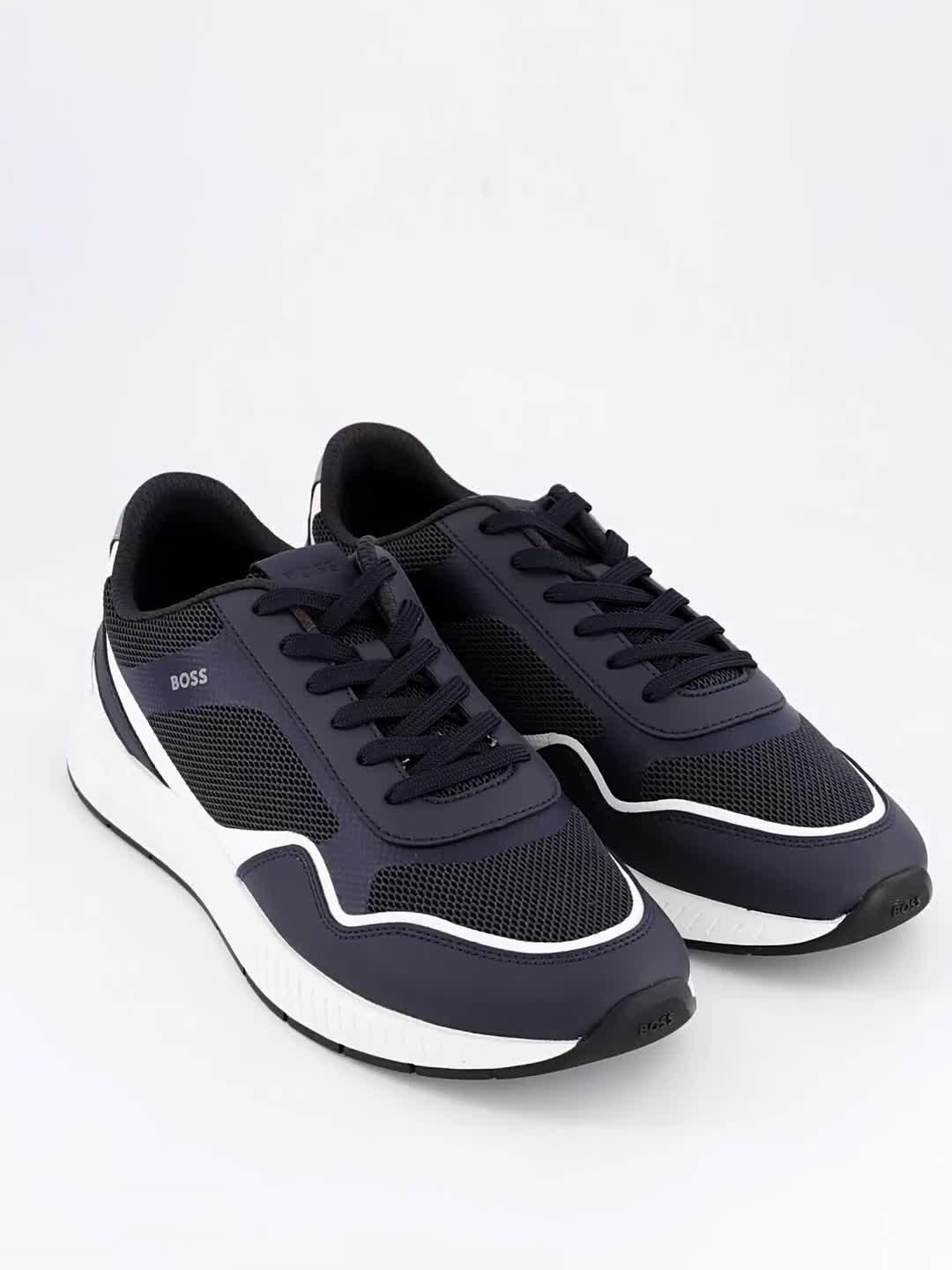 Image thumbnail 7 of 7 of BOSS Titanium Runn Trainers - Navy