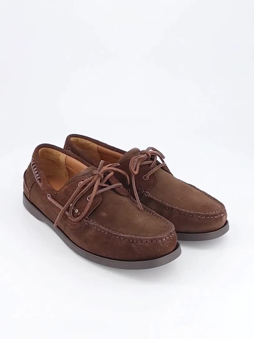 Image thumbnail 7 of 7 of HUGO Darcy Suede Boat Shoes - Brown