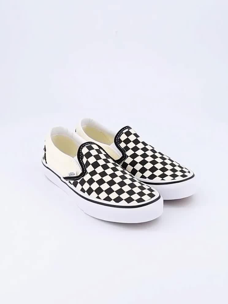 Image thumbnail 7 of 7 of Vans Junior&nbsp;Unisex Checkerboard Slip-On Low Profile Trainers - Black