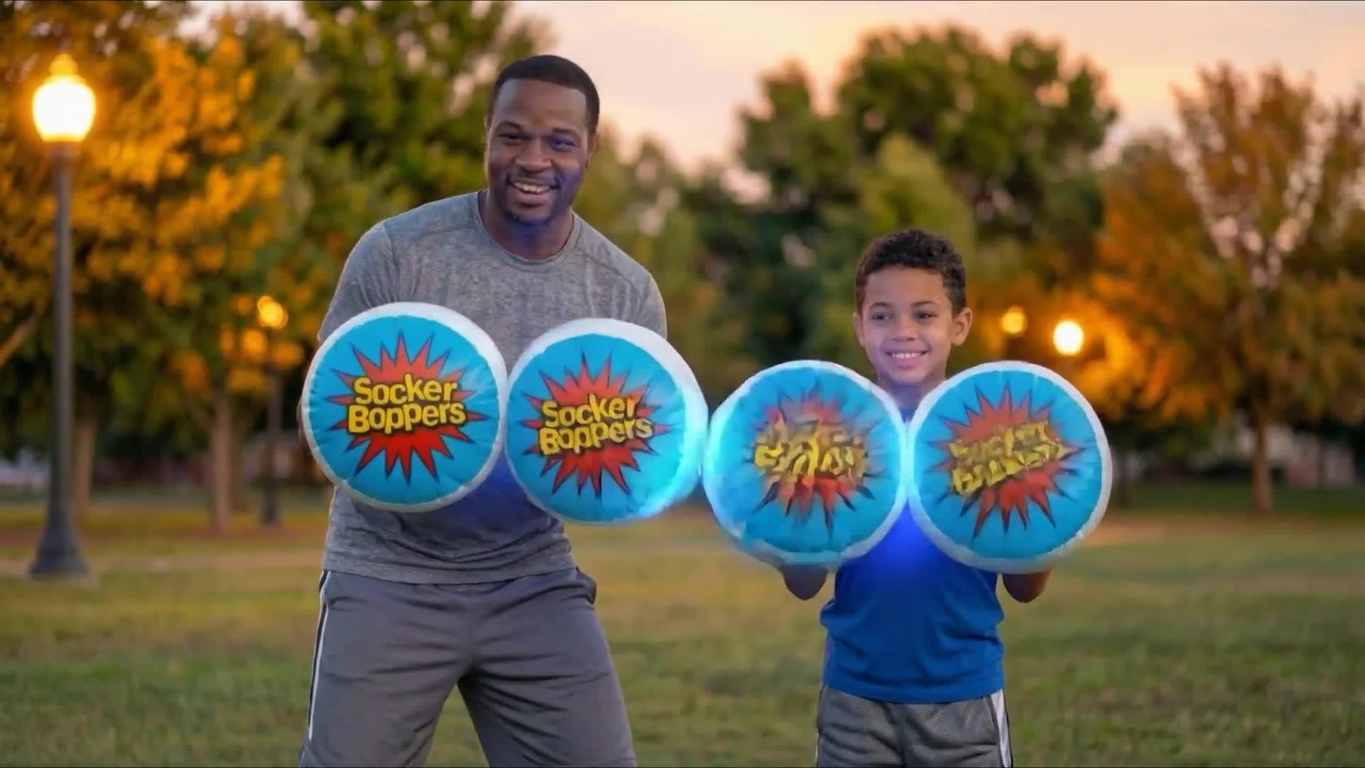 Image thumbnail 5 of 5 of Glow Games Light-Up Socker Boppers