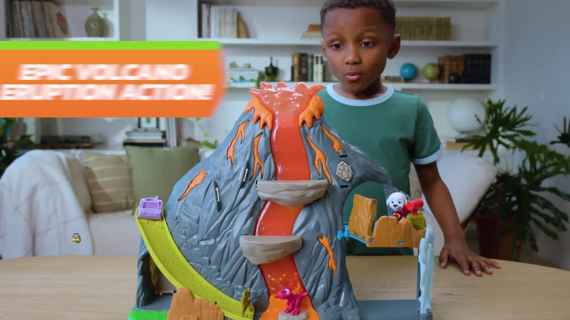 Image thumbnail 8 of 8 of Paw Patrol DINO MOVIE - Super Lava Blast Volcano Playset