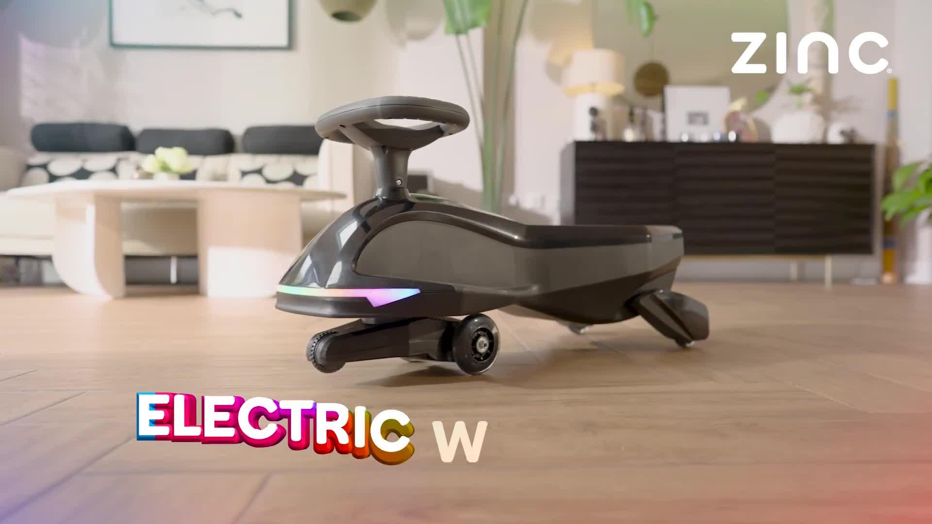 Image thumbnail 8 of 8 of Zinc Electric Light Up Wiggle Car Ride On