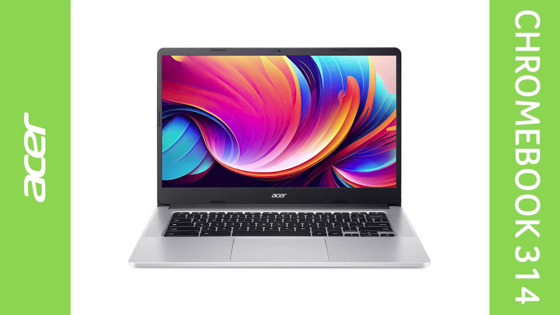 Image thumbnail 8 of 8 of Acer Chromebook 314 Touchscreen - Intel Celeron - 4GB RAM - 128GB - 14in FHD - Silver