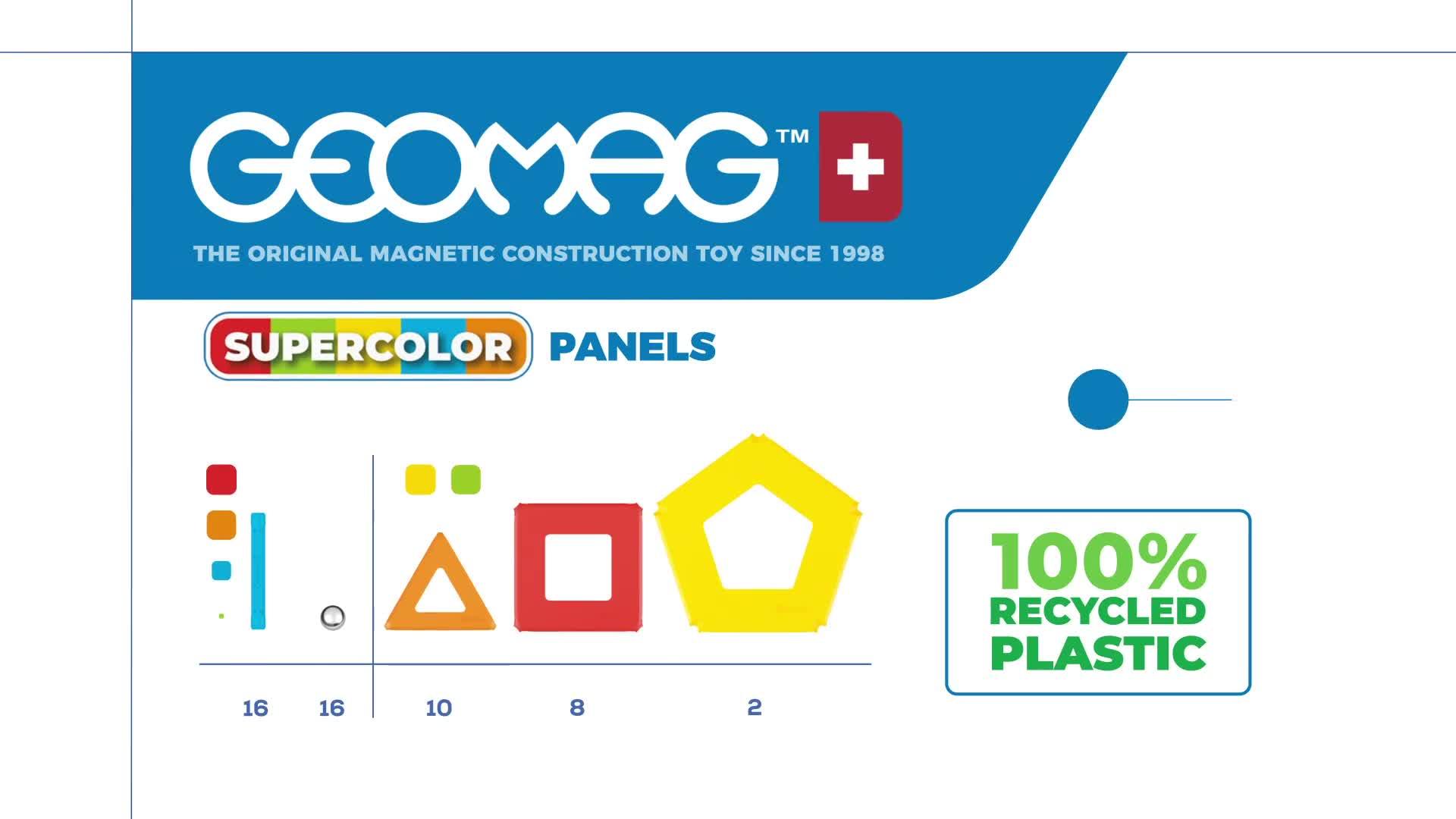 Image thumbnail 8 of 8 of Geomag Supercolor Panels&nbsp;52 pcs