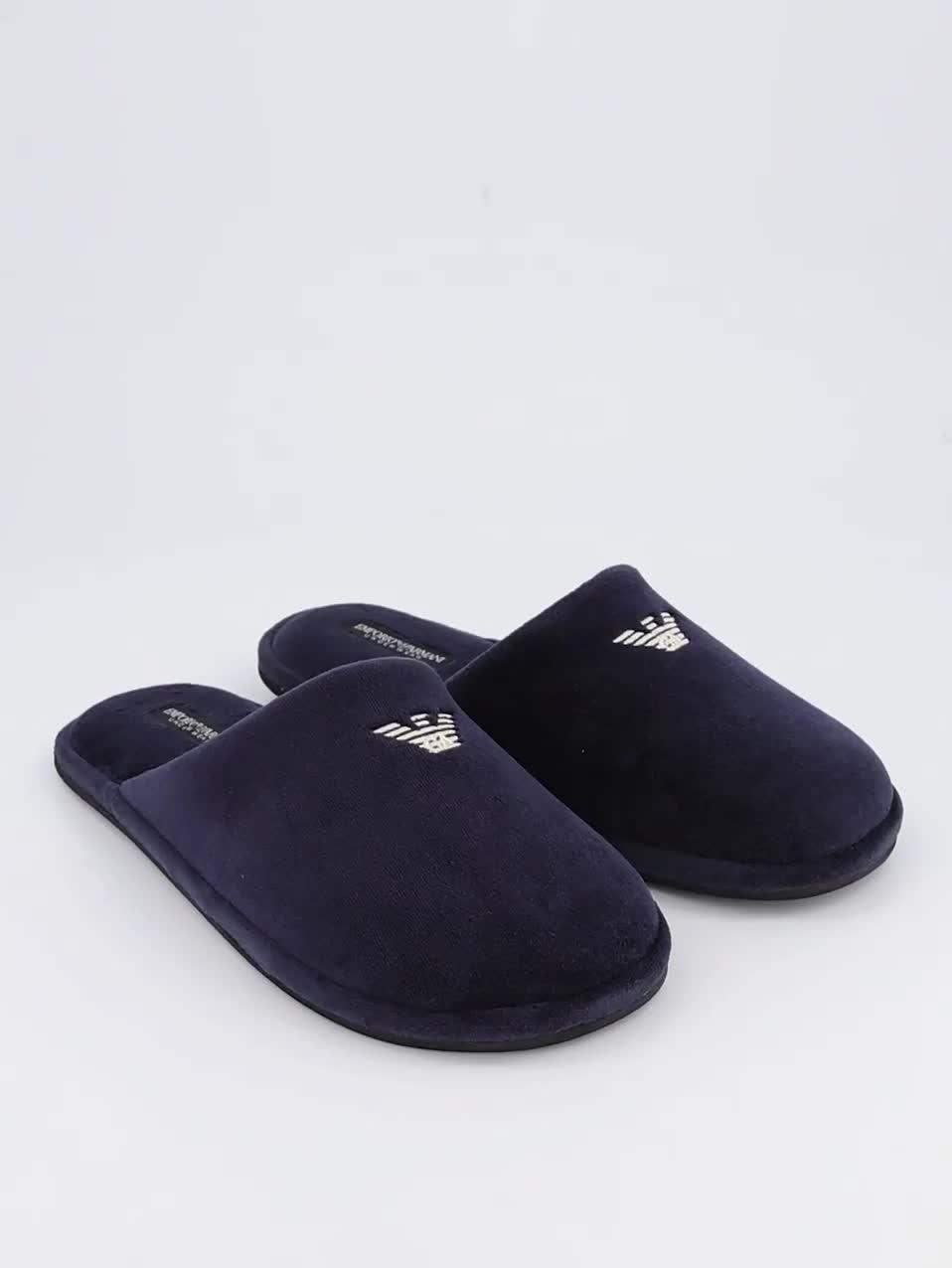 Image thumbnail 7 of 7 of Emporio Armani Bodywear Chenille Eagle Slippers