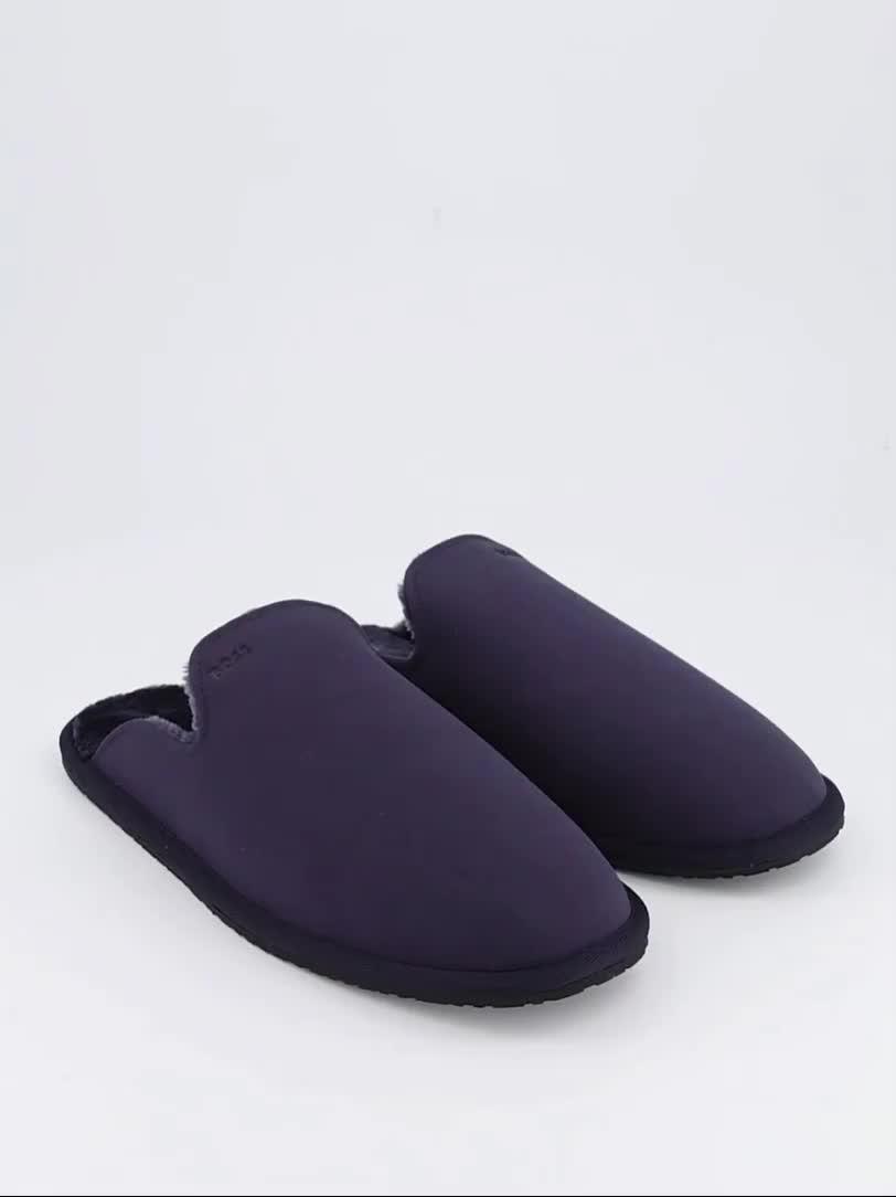 Image thumbnail 7 of 7 of BOSS Mens Shearling&nbsp;Slippers with Logo - Blue