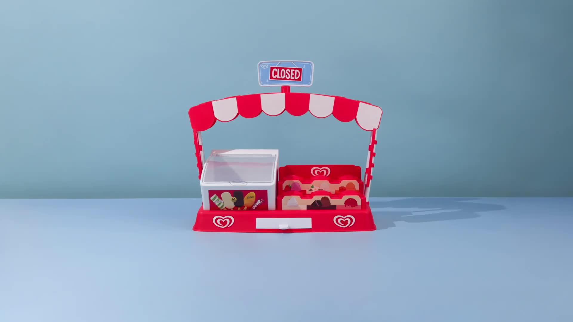 Image thumbnail 7 of 7 of Casdon Walls Toy Ice Cream Parlour Playset