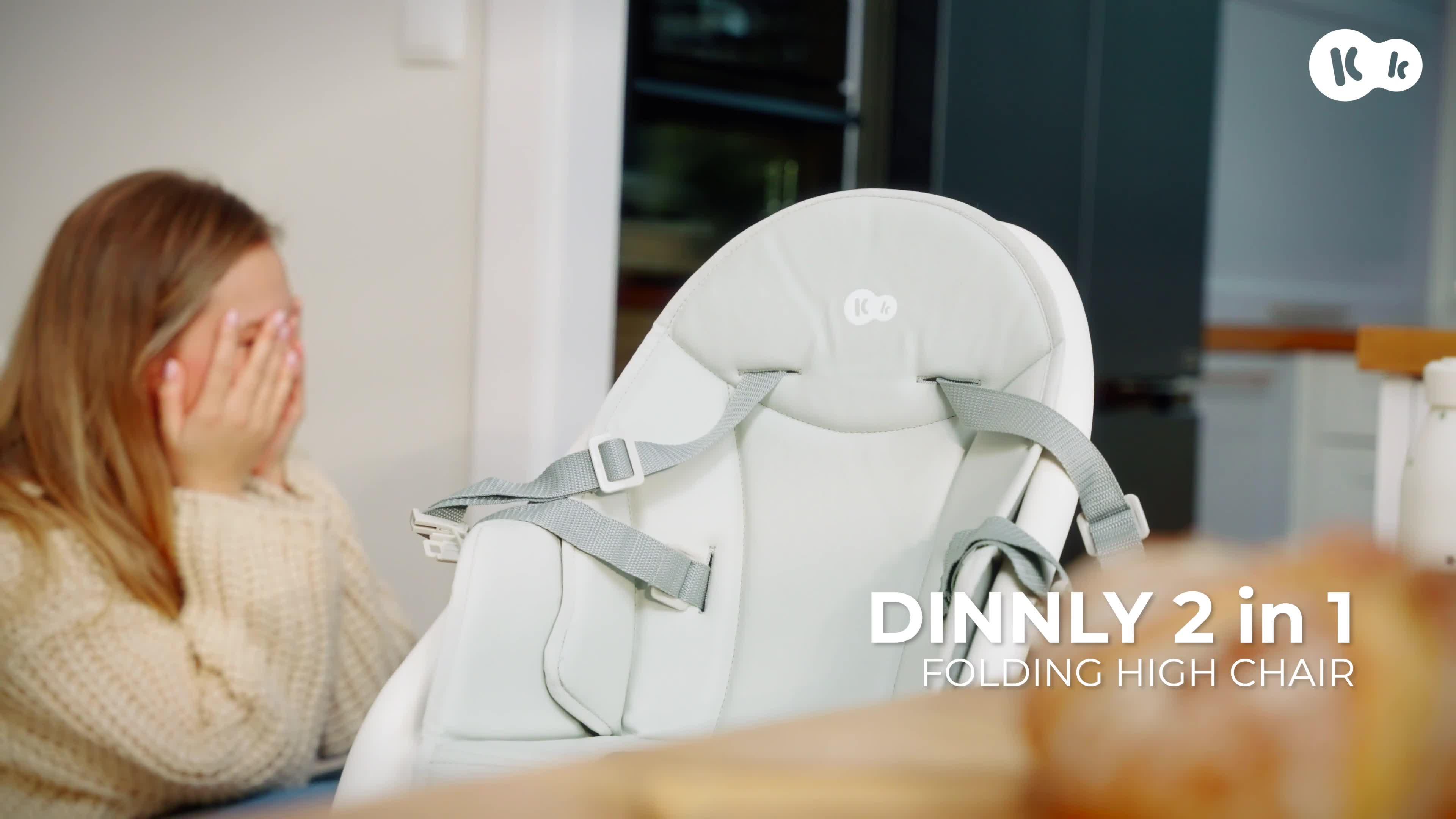 Image thumbnail 8 of 8 of Kinderkraft DINNLY 2-in-1 Highchair - beige
