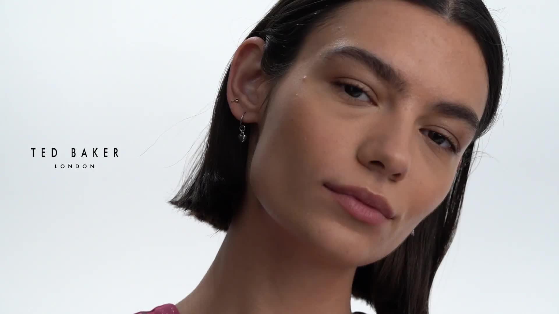 Image thumbnail 6 of 6 of Ted Baker HARRYE: Tiny Heart Huggie Earrings