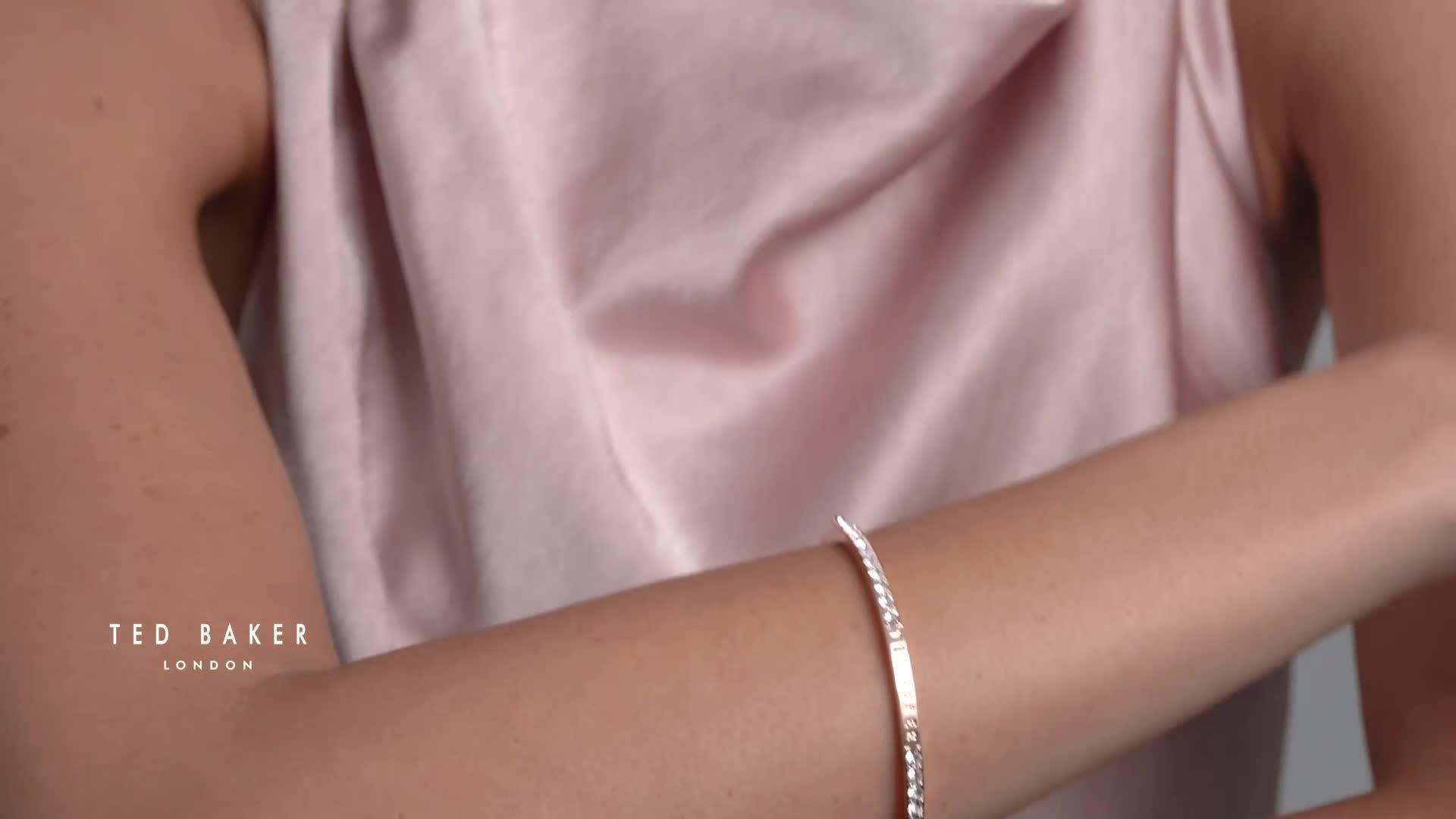 Image thumbnail 6 of 6 of Ted Baker CLAUDIA: Narrow Crystal Hinged Bangle Bracelet