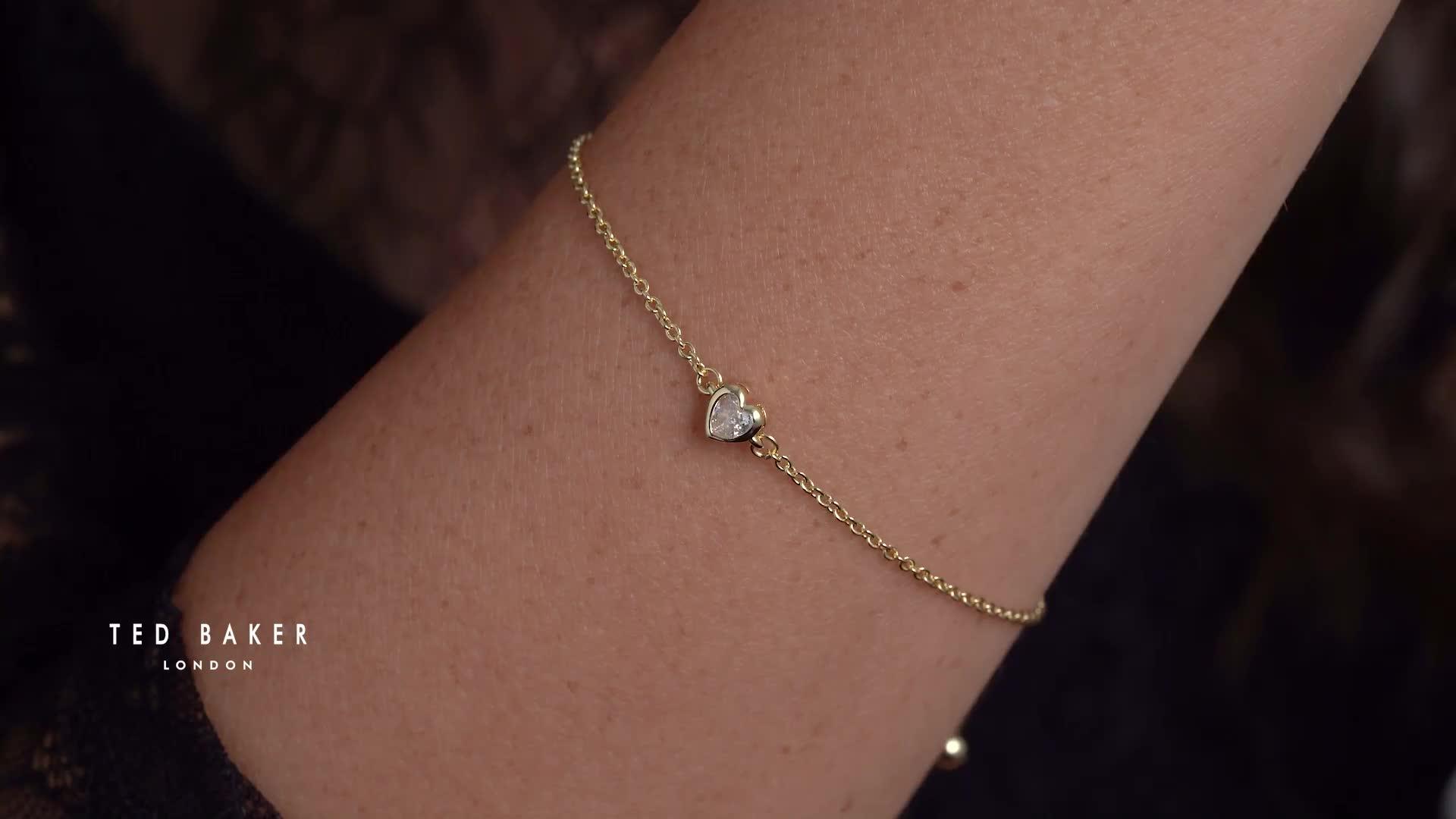 Image thumbnail 5 of 5 of Ted Baker HALLE: Mini Crystal Heart Adjustable Bracelet