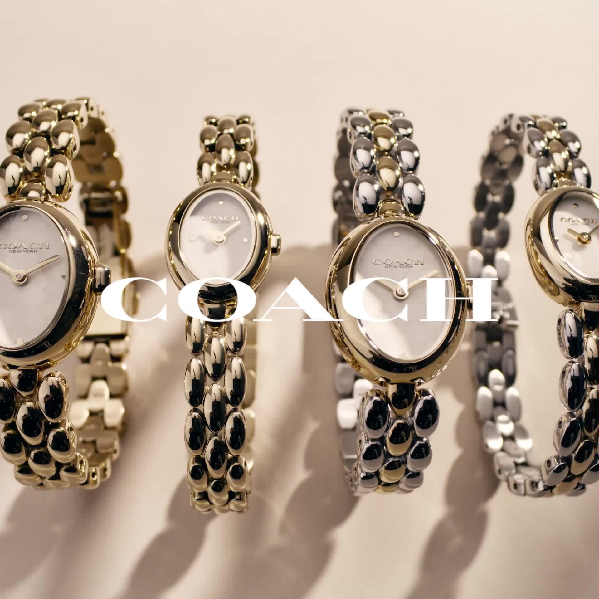 Image thumbnail 6 of 6 of COACH Ladies Sammy Gold Plated 18mm Bracelet Watch