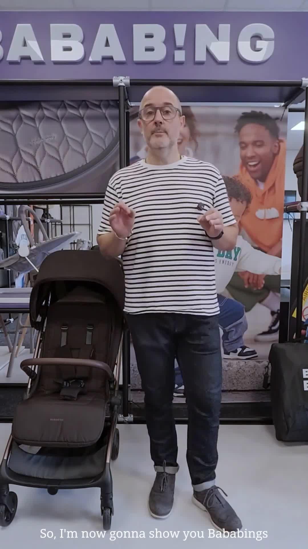 Image thumbnail 8 of 8 of BabaBing! Imi Compact Autofold Pushchair - Kofe