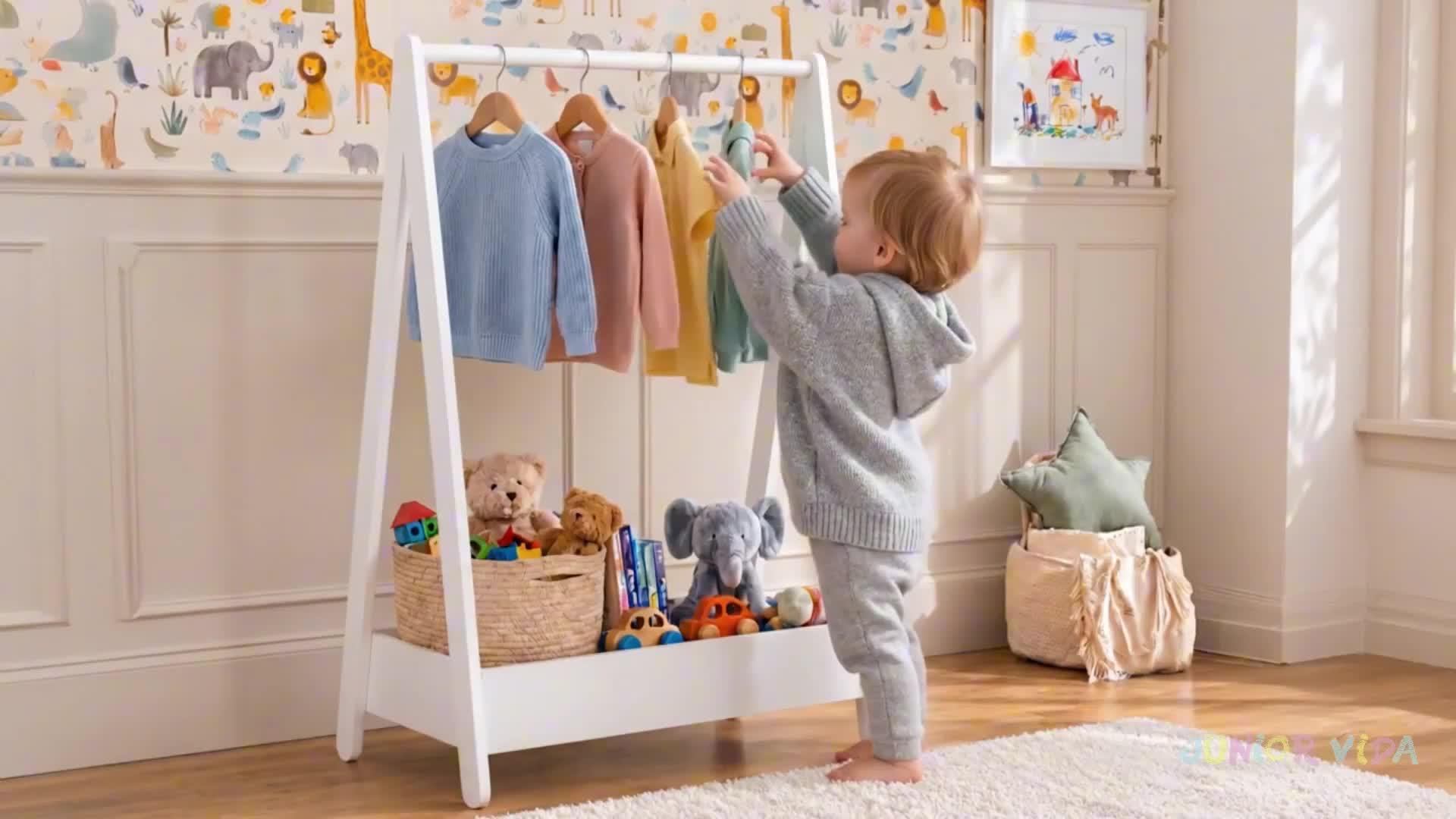 Image thumbnail 8 of 8 of Vida Designs Junior Vida Kids Clothes Rack, Black