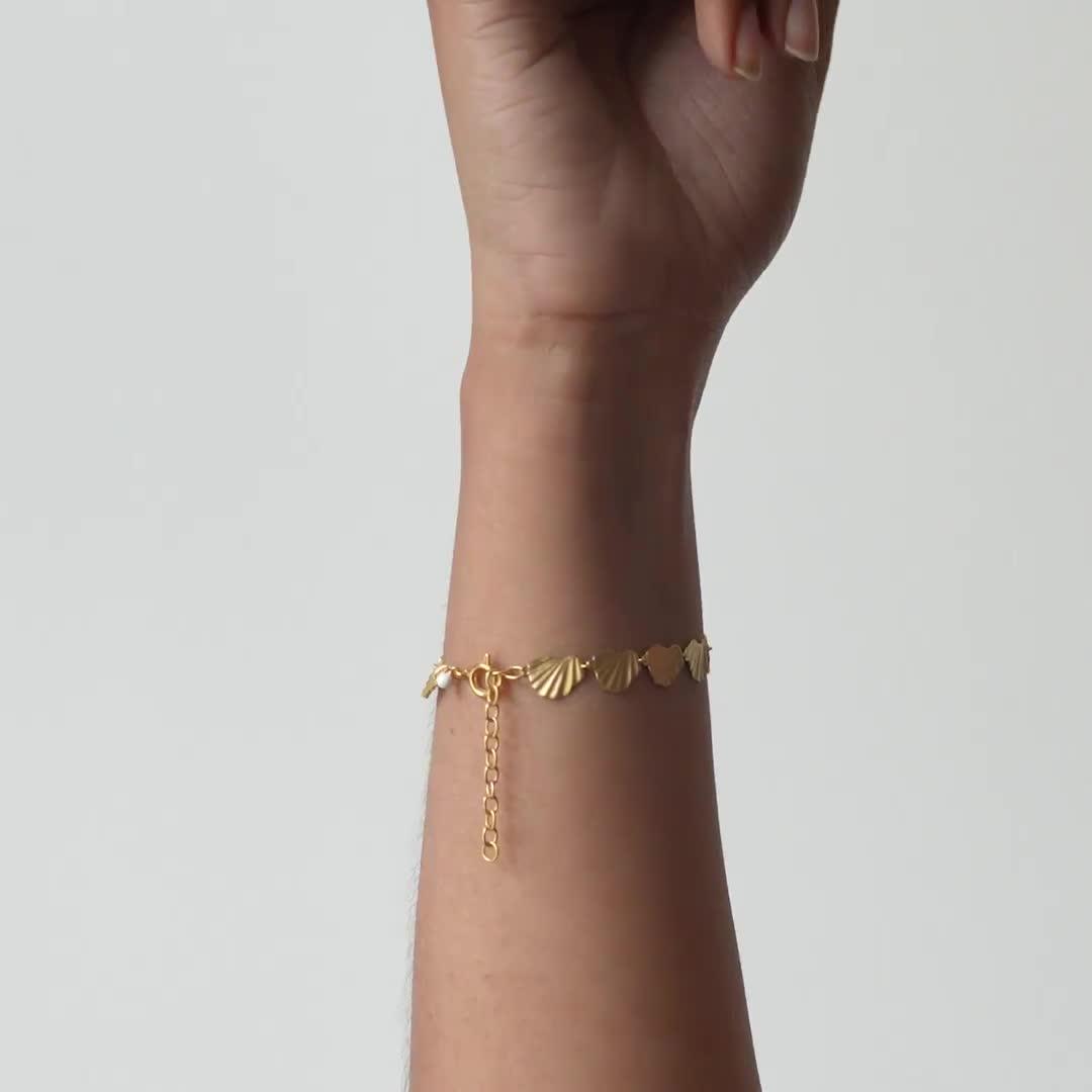 Image thumbnail 4 of 4 of ENAMEL Copenhagen Wave Chunky Gold Plated Bracelet