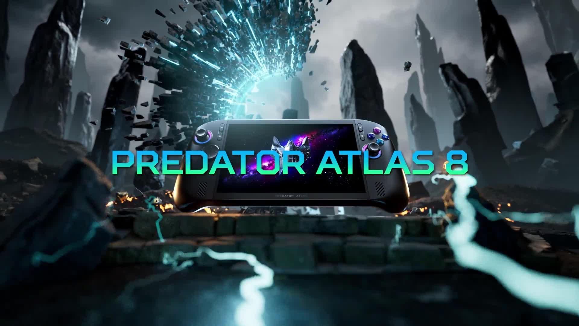 Image thumbnail 8 of 8 of Acer Predator Atlas 8 Windows Handheld Gaming PC - Intel Arc G3, 16GB RAM, 512GB SSD, 8in WUXGA 120Hz, Black - Bundle Available (Limited)