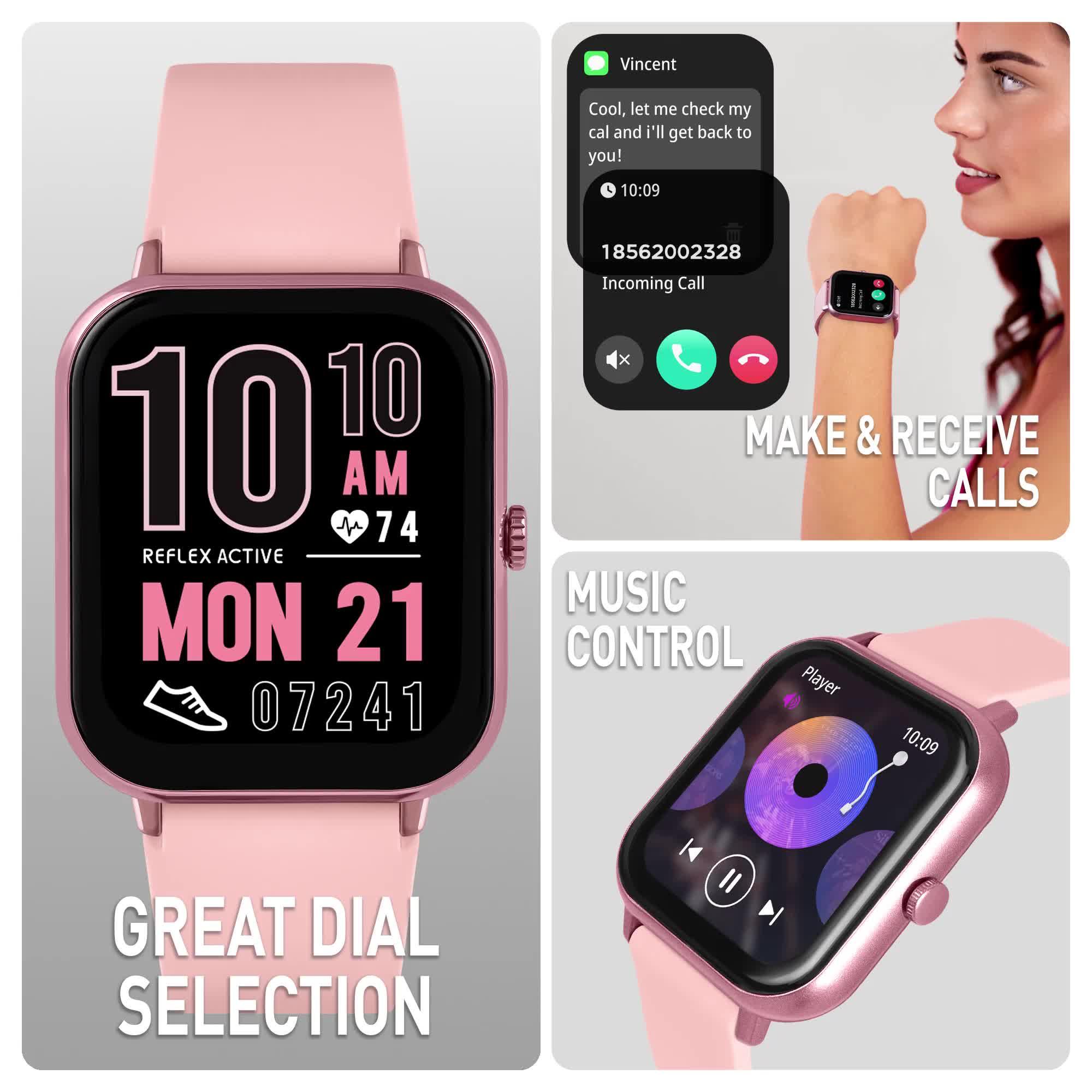 Image thumbnail 6 of 6 of Reflex Active Reflex Active Series 17 Pink Strap Smart Watch
